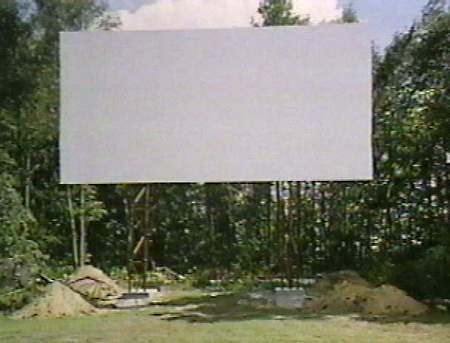 Hi-Way Drive-In Theatre - Newly Completed Selby Screen Tower July 1996